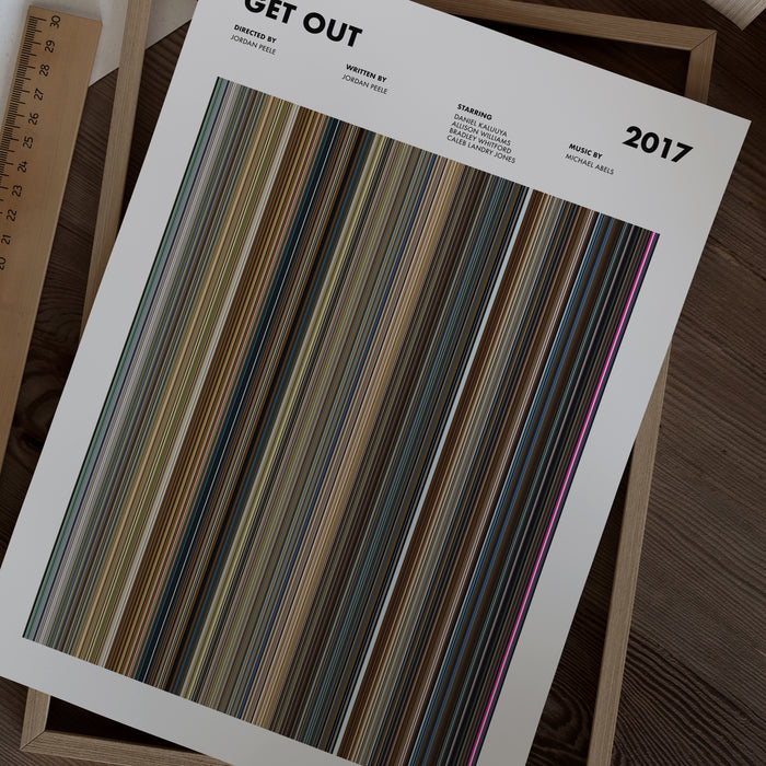 Get Out Movie Barcode Poster