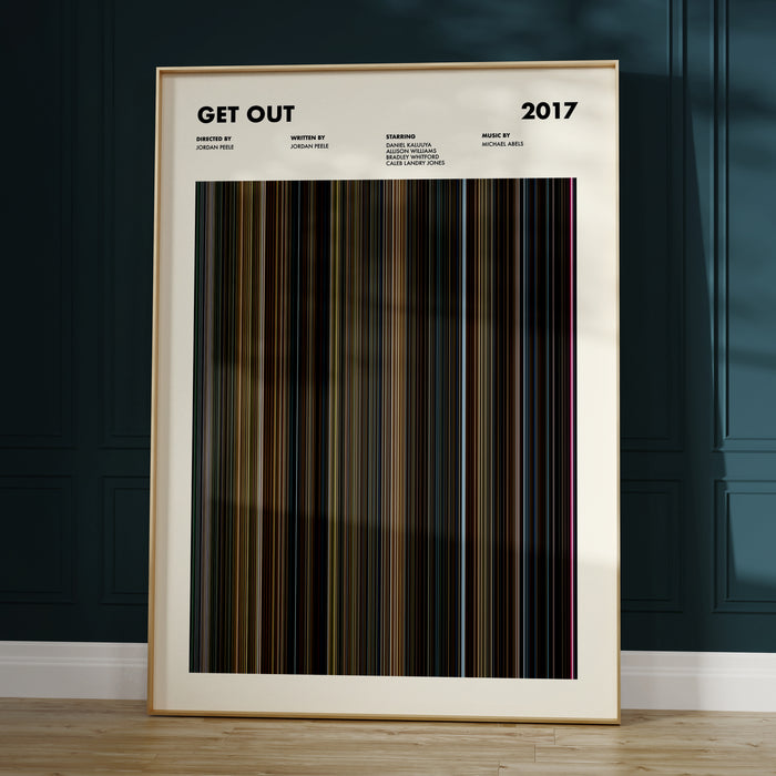 Get Out Movie Barcode Poster