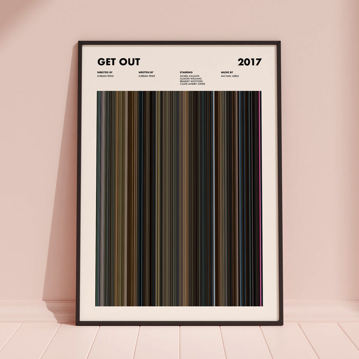 Get Out Movie Barcode Poster