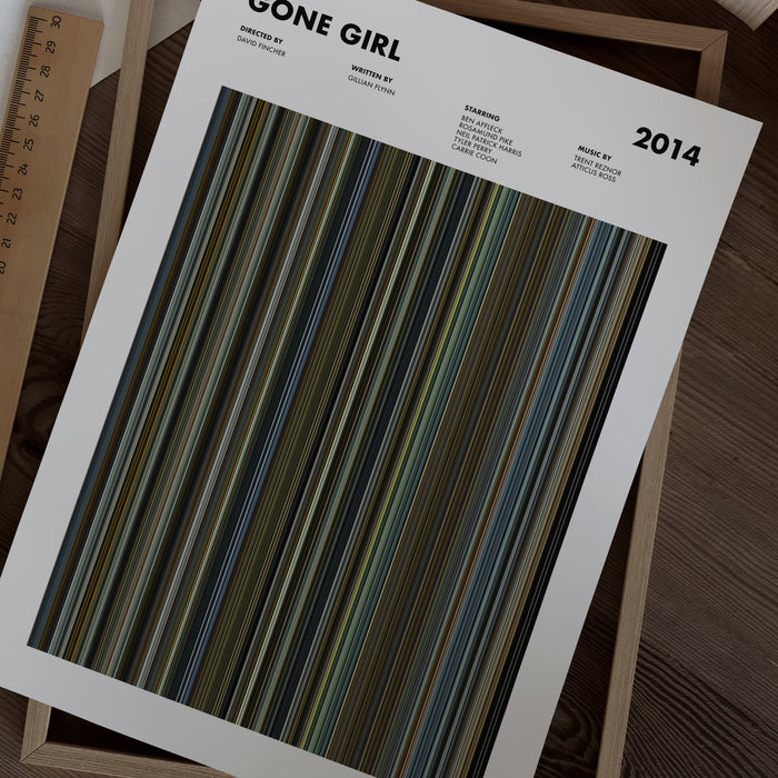 Gone Girl Movie Barcode Poster