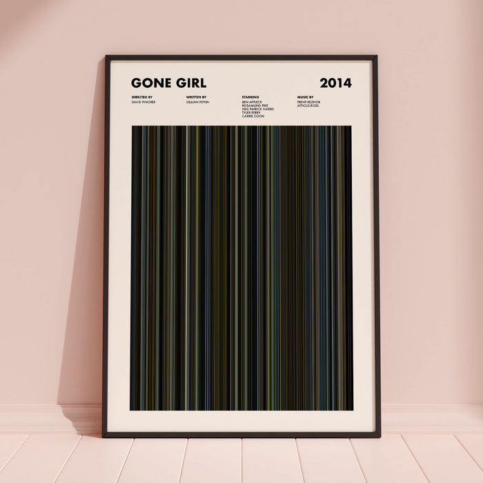 Gone Girl Movie Barcode Poster