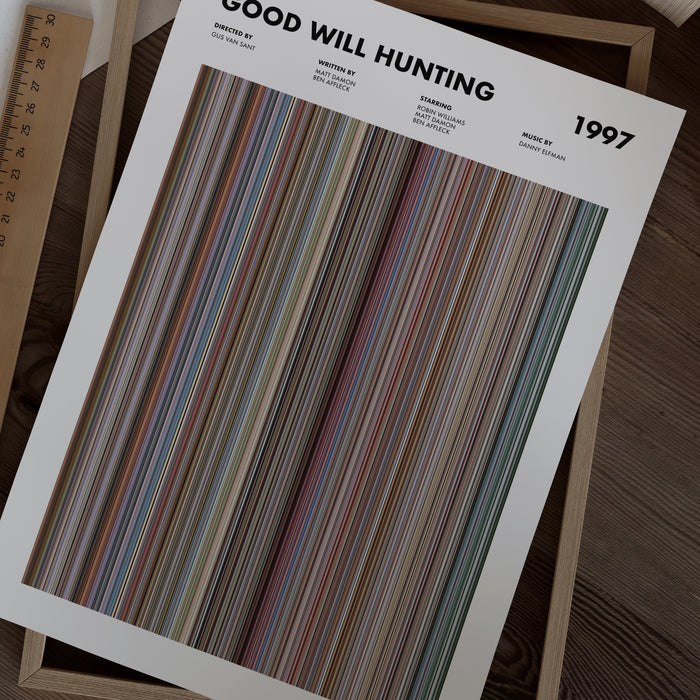 Good Will Hunting Movie Barcode Poster