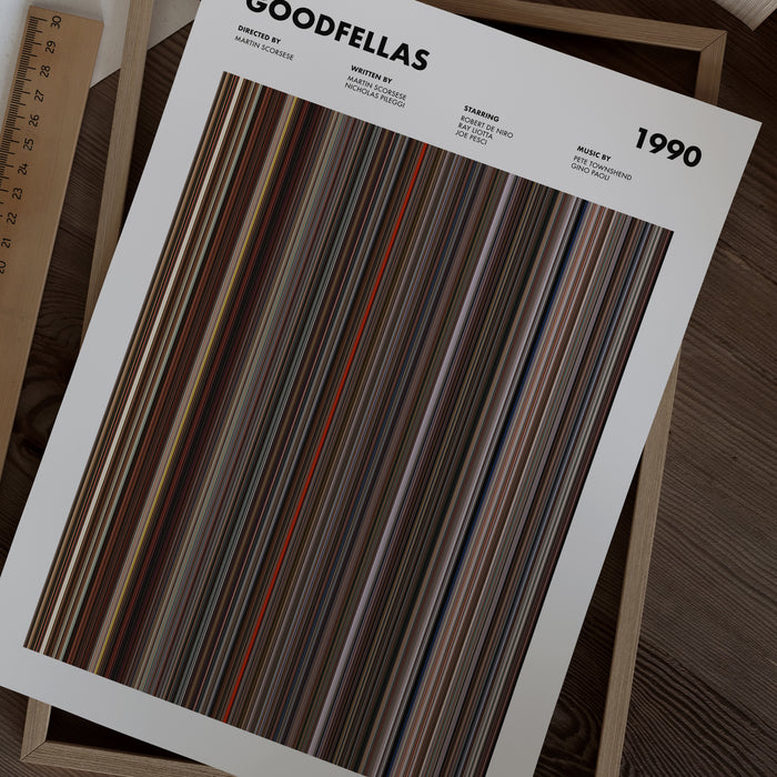 Goodfellas Movie Barcode Poster