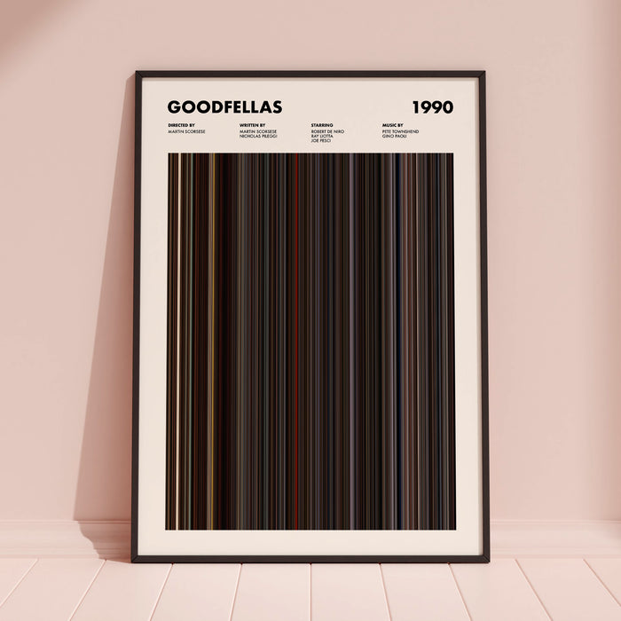 Goodfellas Movie Barcode Poster