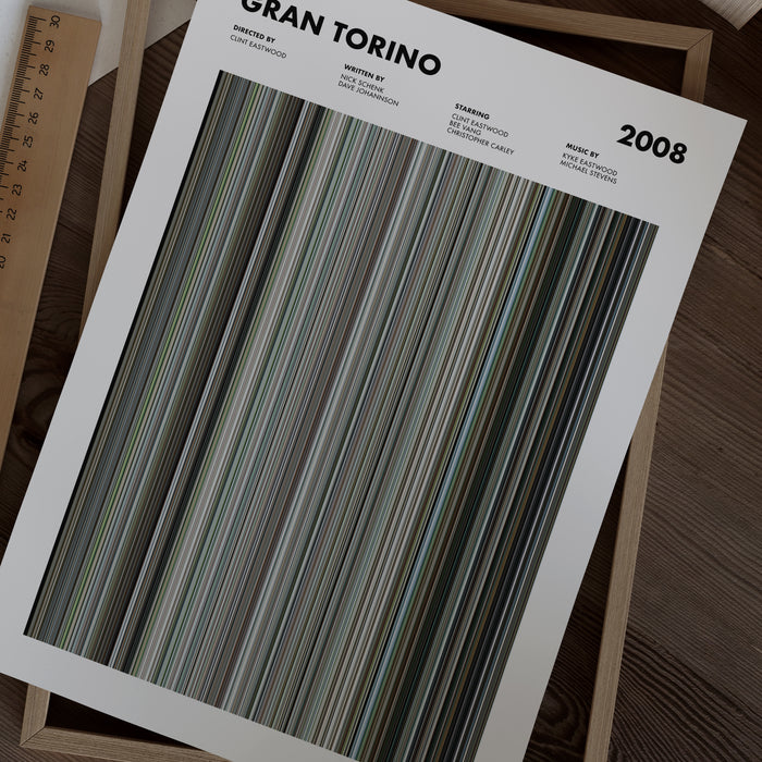 Gran Torino Movie Barcode Poster