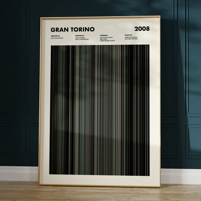 Gran Torino Movie Barcode Poster