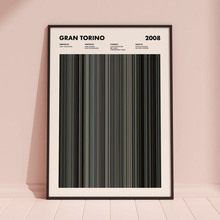 Gran Torino Movie Barcode Poster