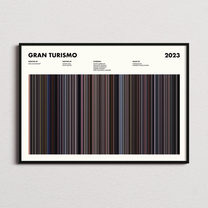 Gran Turismo Movie Barcode Poster