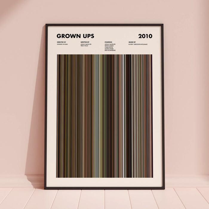 Grown Ups Movie Barcode Poster