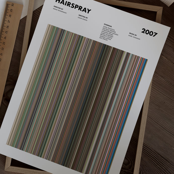 Hairspray 2007 Movie Barcode Poster