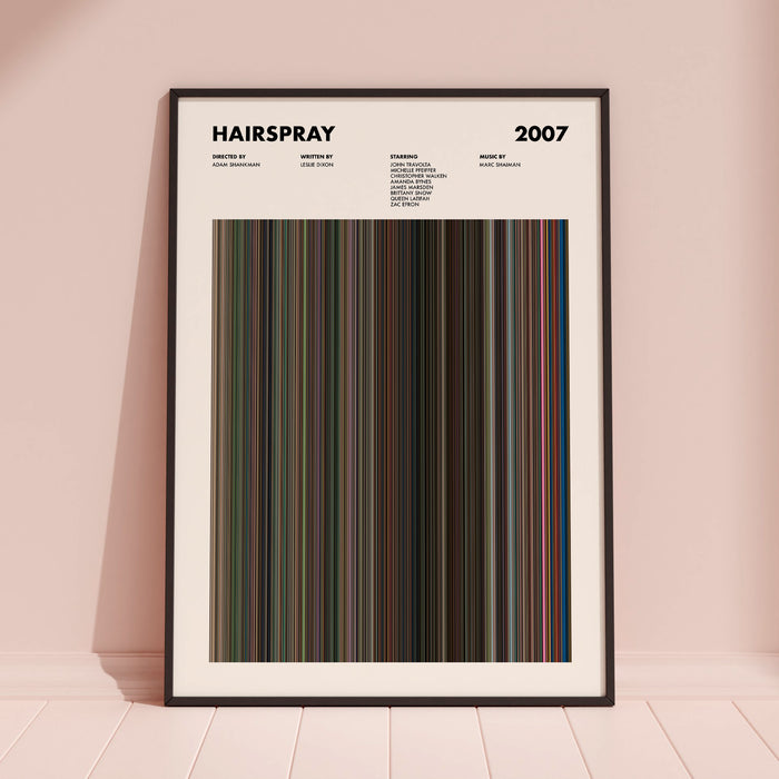 Hairspray 2007 Movie Barcode Poster