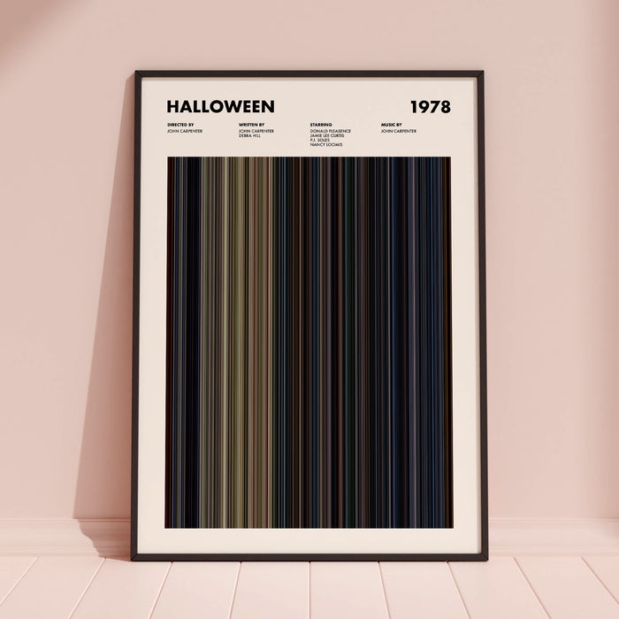 Halloween Movie Barcode Poster