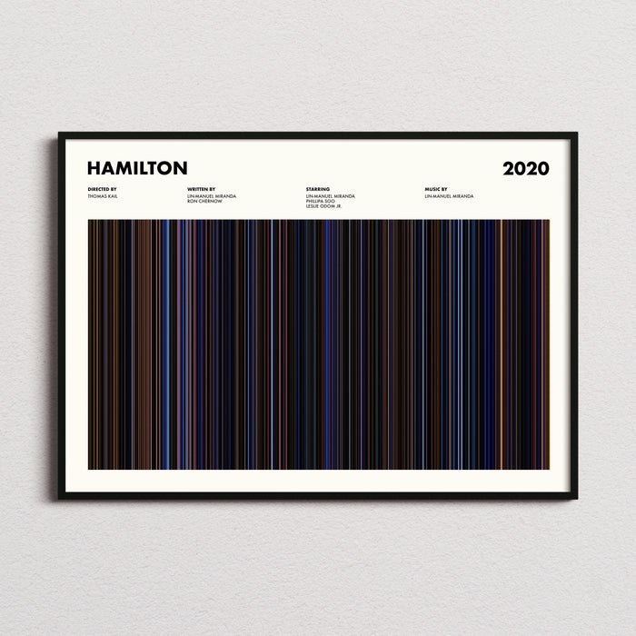 Hamilton Movie Barcode Poster