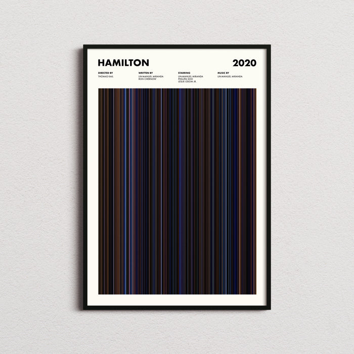 Hamilton Movie Barcode Poster