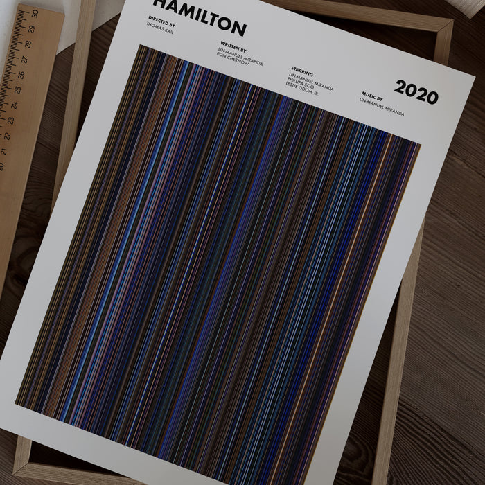 Hamilton Movie Barcode Poster