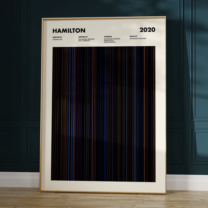 Hamilton Movie Barcode Poster