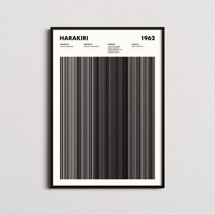 Harakiri Movie Barcode Poster