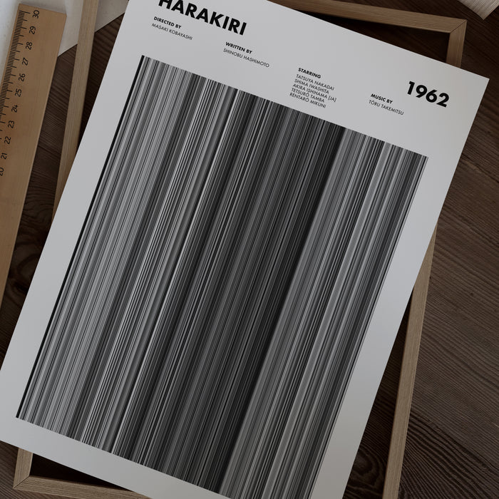 Harakiri Movie Barcode Poster