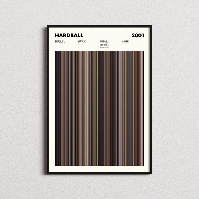 Hardball Movie Barcode Poster