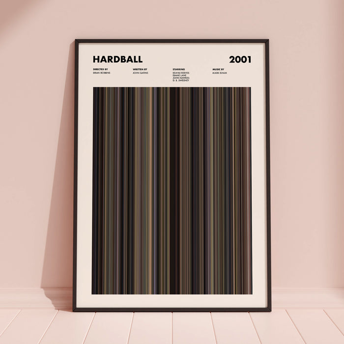 Hardball Movie Barcode Poster