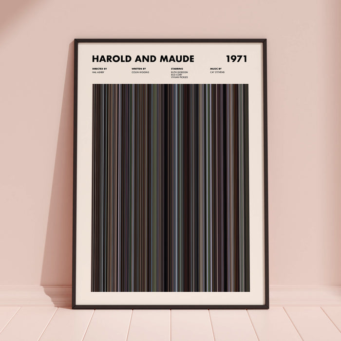 Harold and Maude Movie Barcode Poster