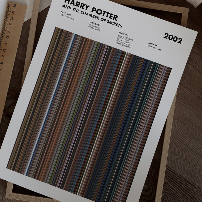 Harry Potter and the Chamber of Secrets Movie Barcode Poster