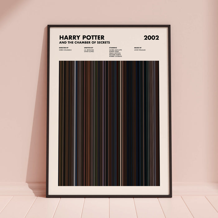 Harry Potter and the Chamber of Secrets Movie Barcode Poster