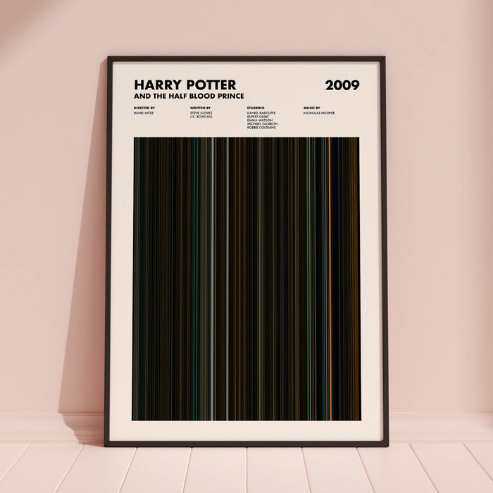 Harry Potter and the Half Blood Prince Movie Barcode Poster