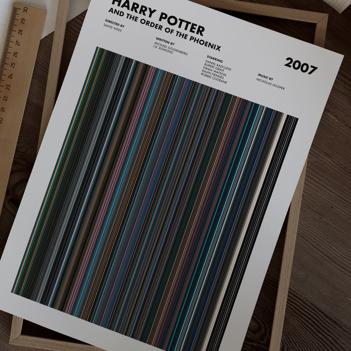 Harry Potter and the Order of the Phoenix Movie Barcode Movie Barcode Poster