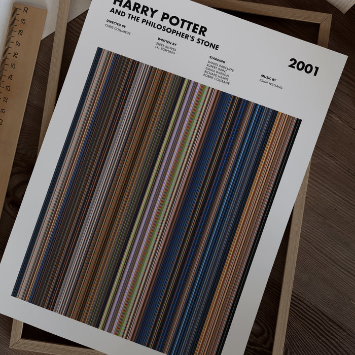 Harry Potter and the Philosopher's Stone Movie Barcode Poster