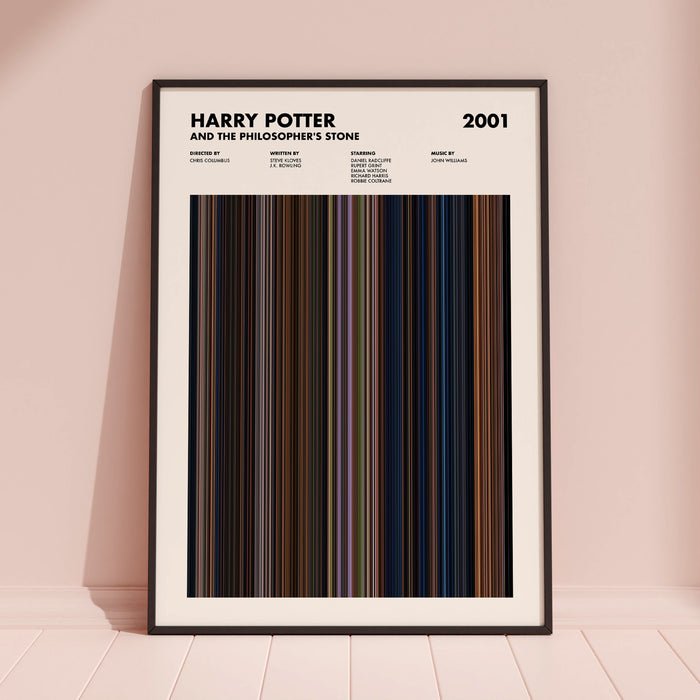 Harry Potter and the Philosopher's Stone Movie Barcode Poster