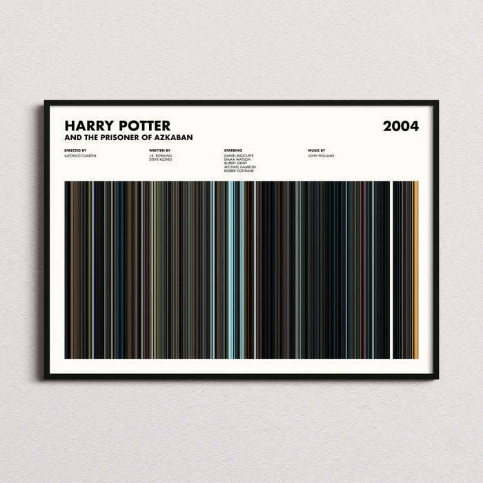 Harry Potter and the Prisoner of Azkaban Movie Barcode Movie Barcode Poster