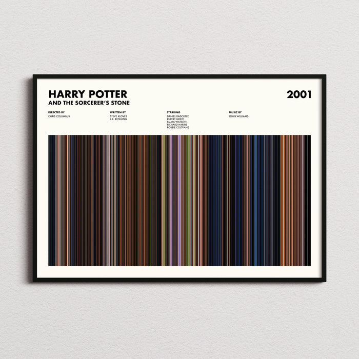 Harry Potter and the Sorcerer's Stone Movie Barcode Poster