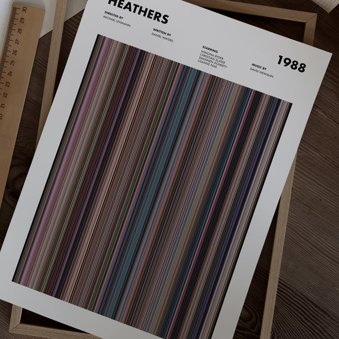 Heathers Movie Barcode Poster