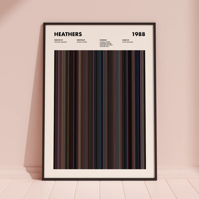 Heathers Movie Barcode Poster