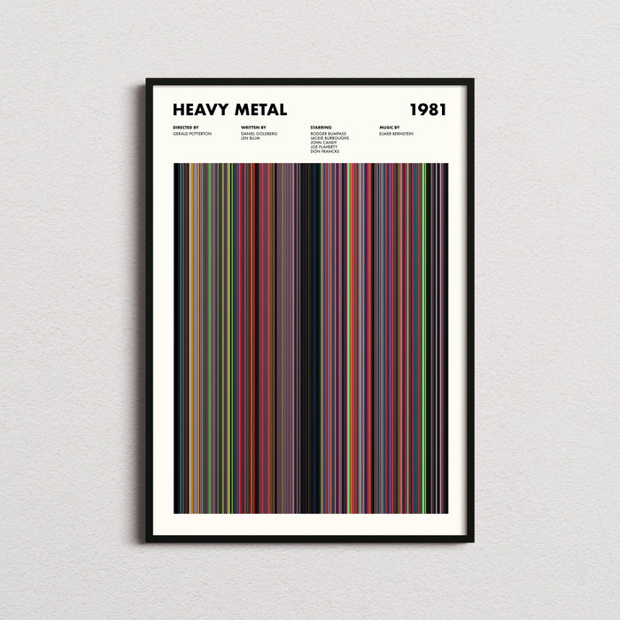 Heavy Metal Movie Barcode Poster