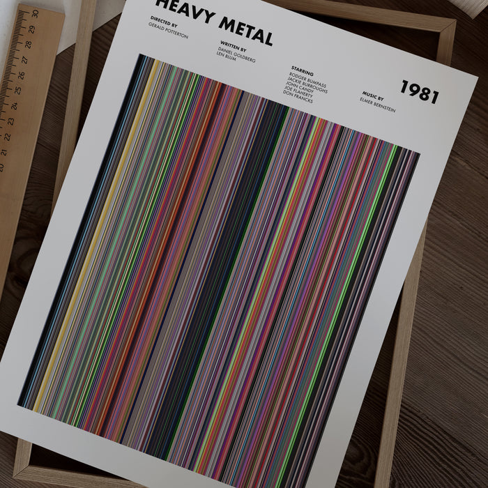 Heavy Metal Movie Barcode Poster