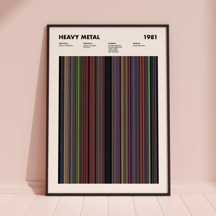 Heavy Metal Movie Barcode Poster