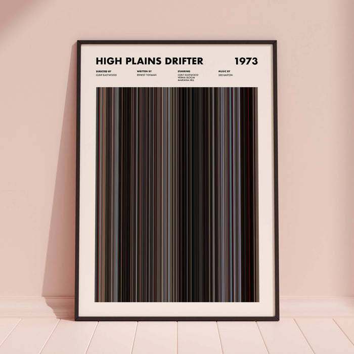 High Plains Drifter Movie Barcode Poster