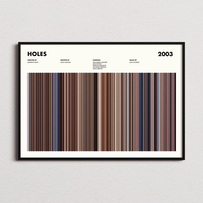 Holes Movie Barcode Poster