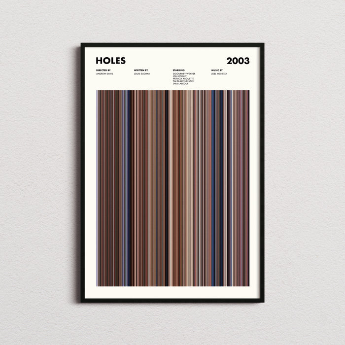 Holes Movie Barcode Poster