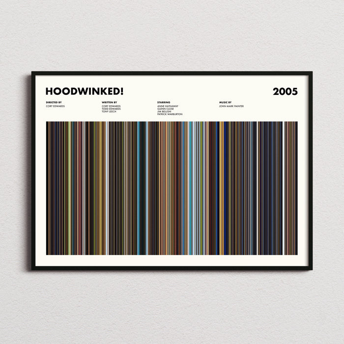 Hoodwinked Movie Barcode Poster