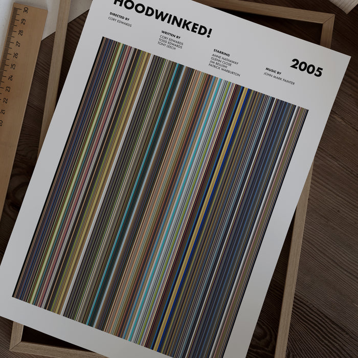 Hoodwinked Movie Barcode Poster