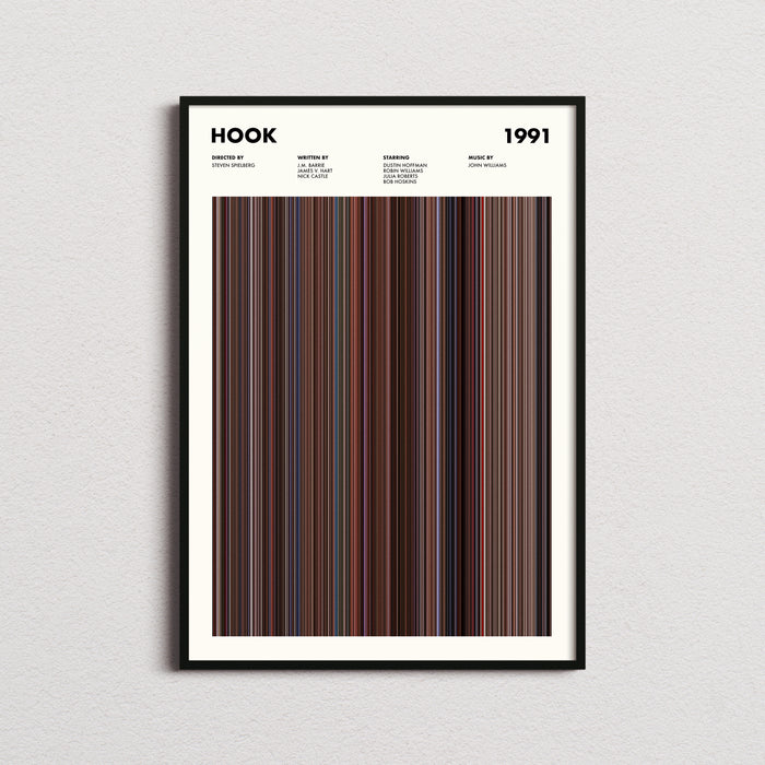 Hook Movie Barcode Poster