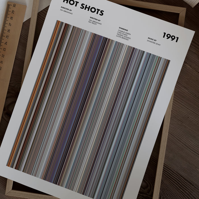 Hot Shots Movie Barcode Poster