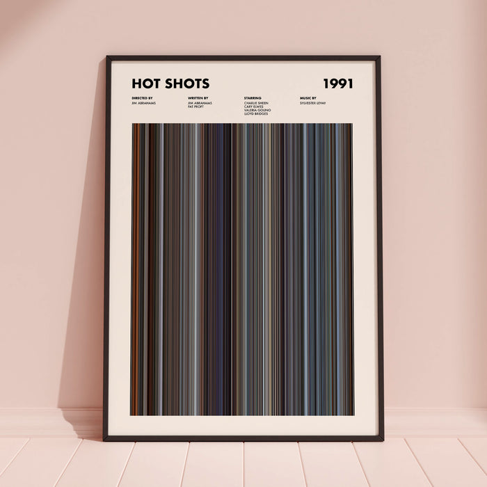 Hot Shots Movie Barcode Poster