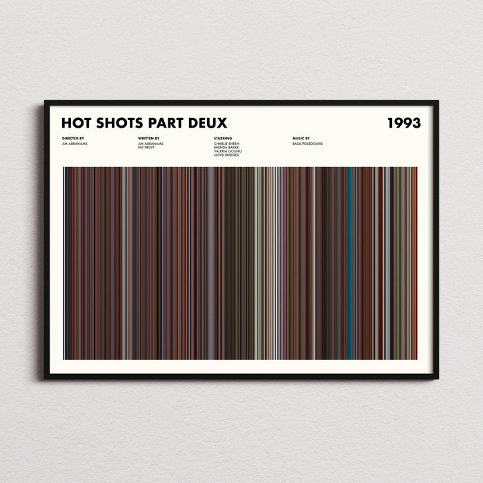 Hot Shots Part Deux Movie Barcode Poster