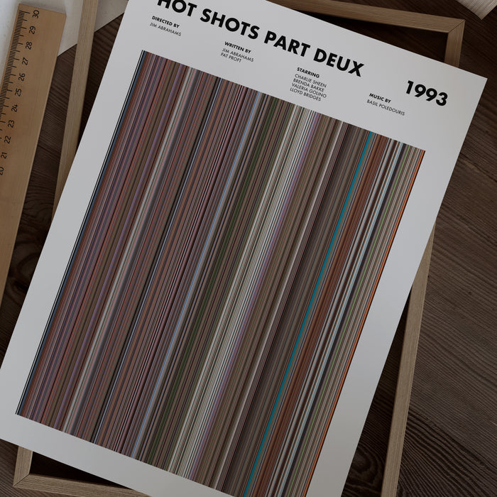 Hot Shots Part Deux Movie Barcode Poster