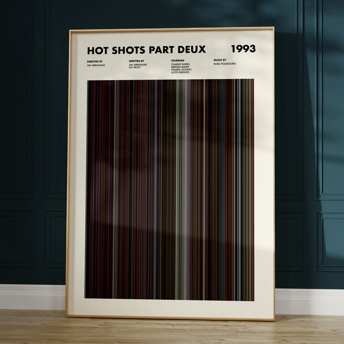 Hot Shots Part Deux Movie Barcode Poster