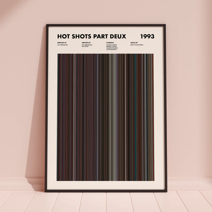 Hot Shots Part Deux Movie Barcode Poster